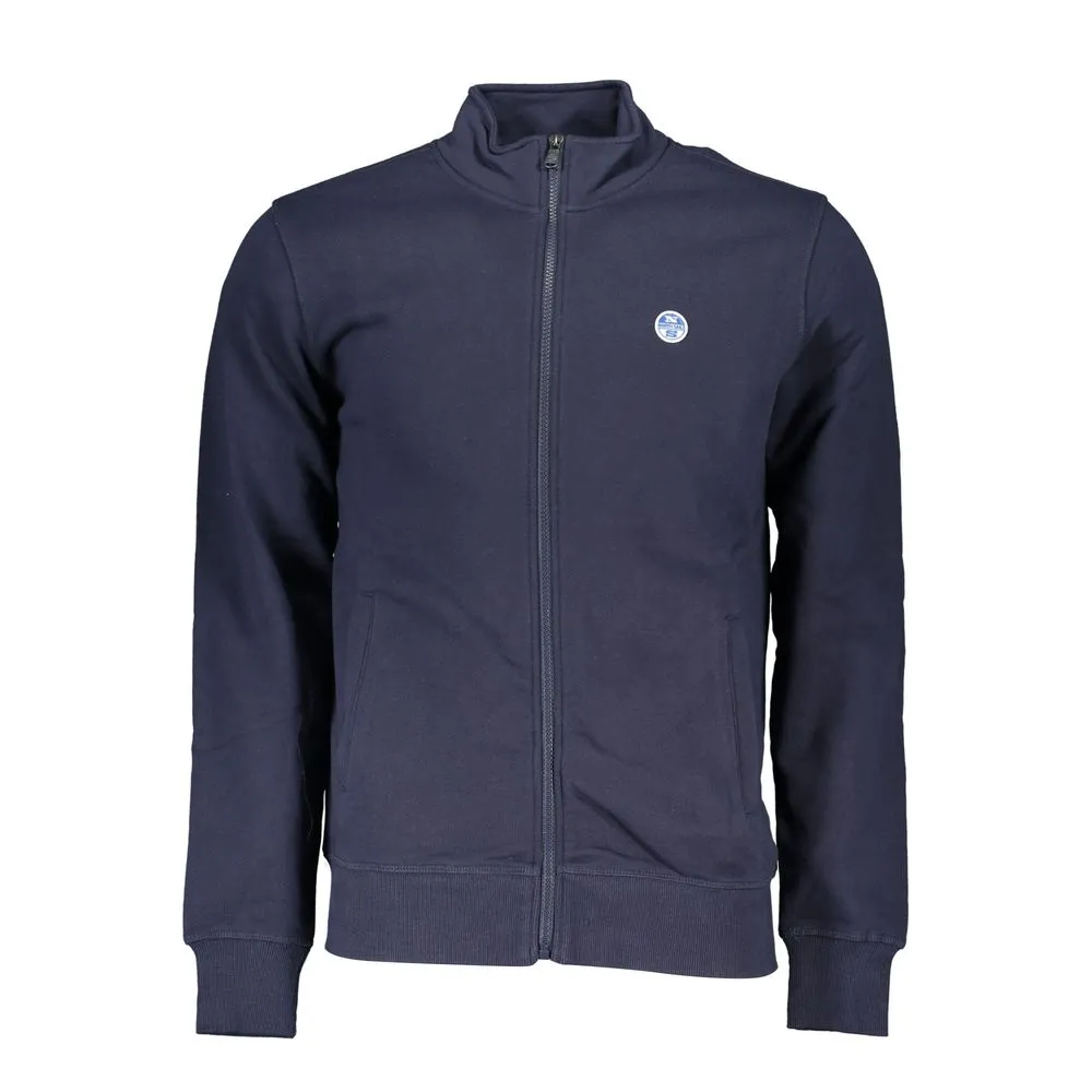 North Sails Blue Cotton Men Sweater