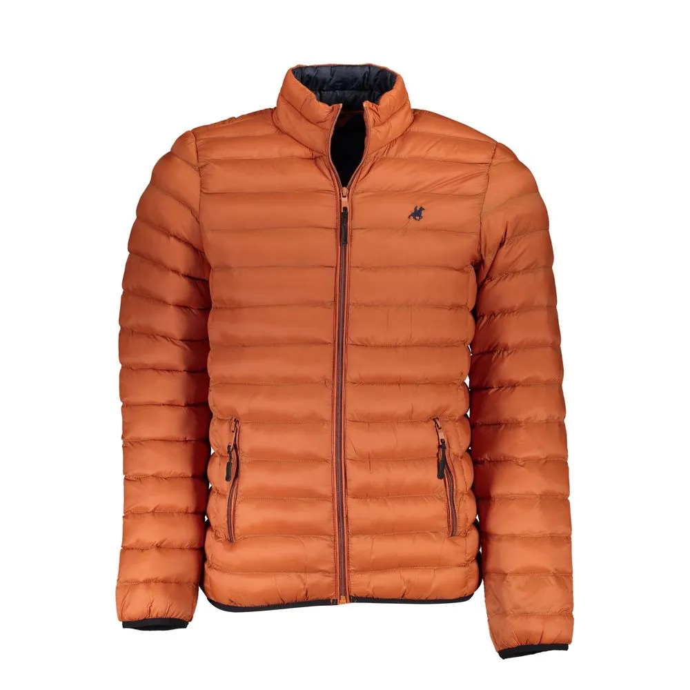 U.S. Grand Polo Men's Elegant Long Sleeve Bronze Jacket