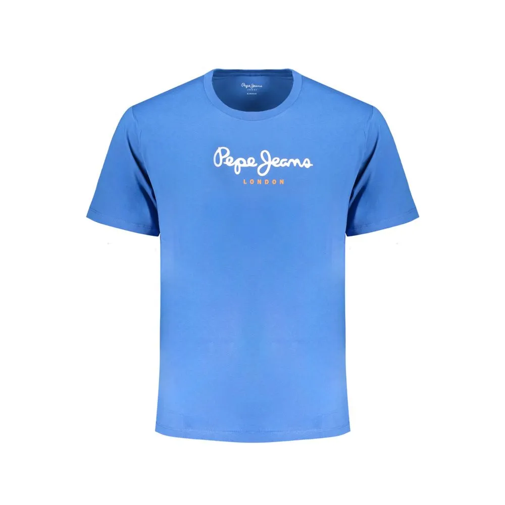 Pepe Jeans Men's Blue Cotton T-Shirt