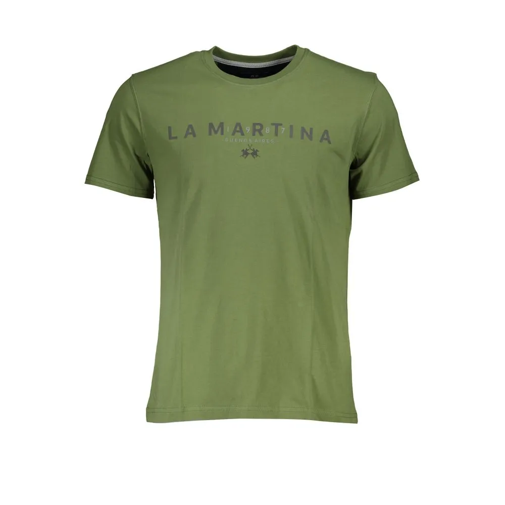 La Martina Men's Elegant Crew Neck Cotton Tee