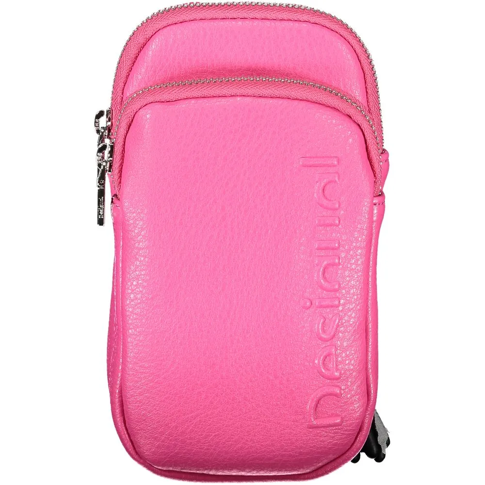Desigual Women's Pink Polyethylene Handbag