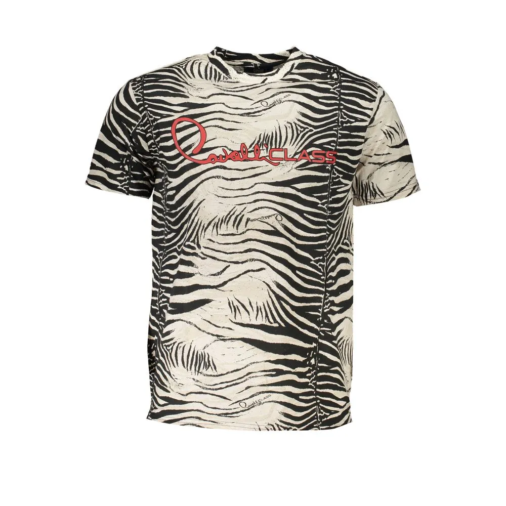 Cavalli Class Men's White Cotton T-Shirt