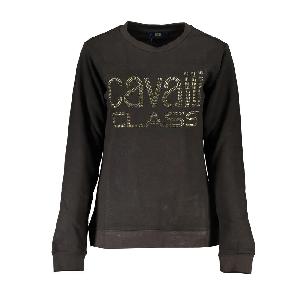 Cavalli Class Women's Black Cotton Sweater
