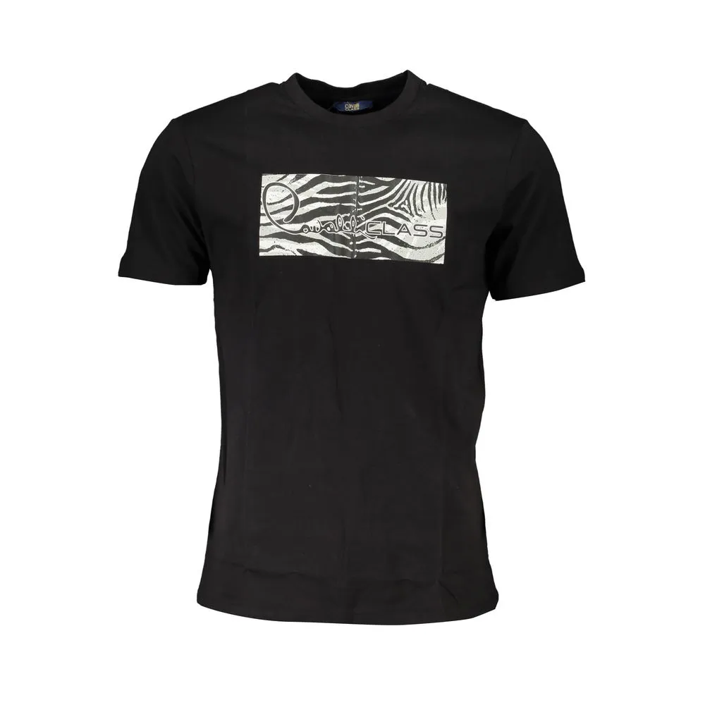Cavalli Class Men's Black Cotton T-Shirt