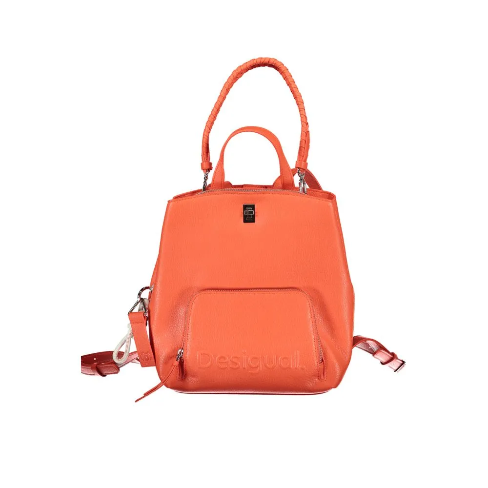 Desigual Women's Pink Polyethylene Backpack