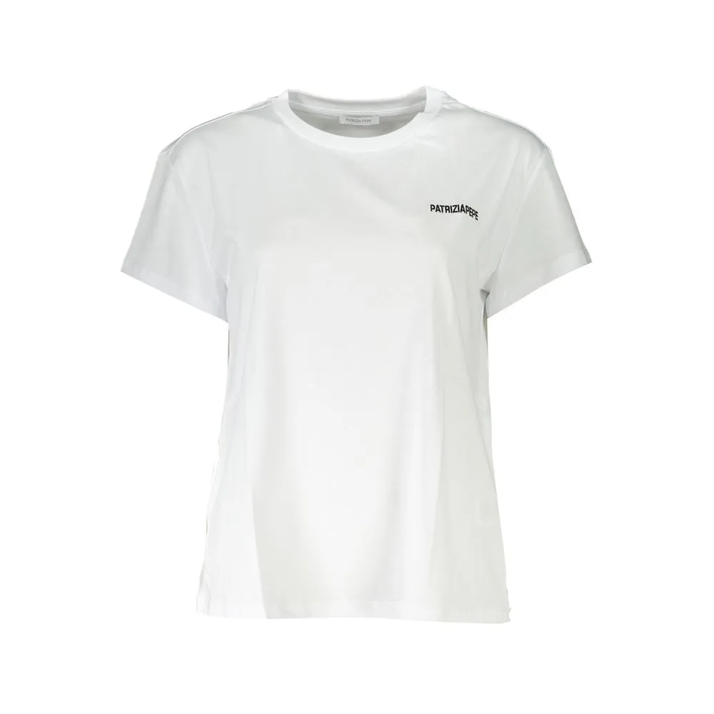 Patrizia Pepe Women's White Cotton Tops & T-Shirt