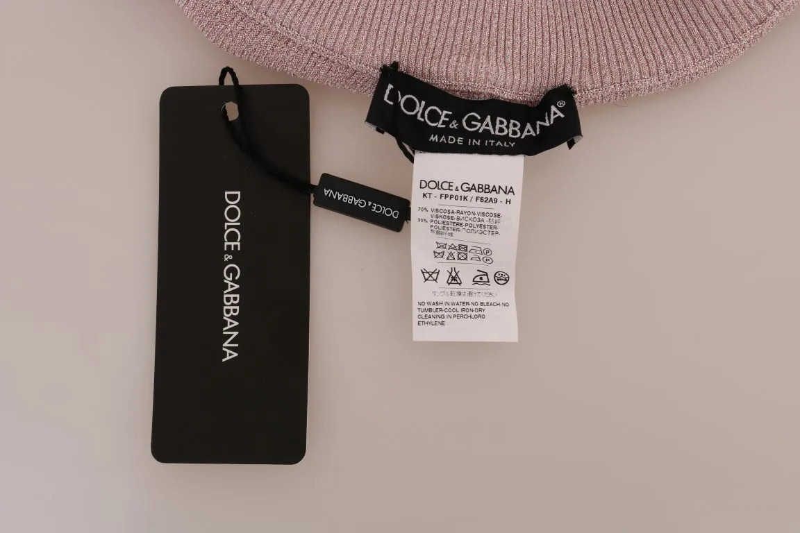 Dolce & Gabbana Women's Elegant Pink Mid-Waist Stretch Pants