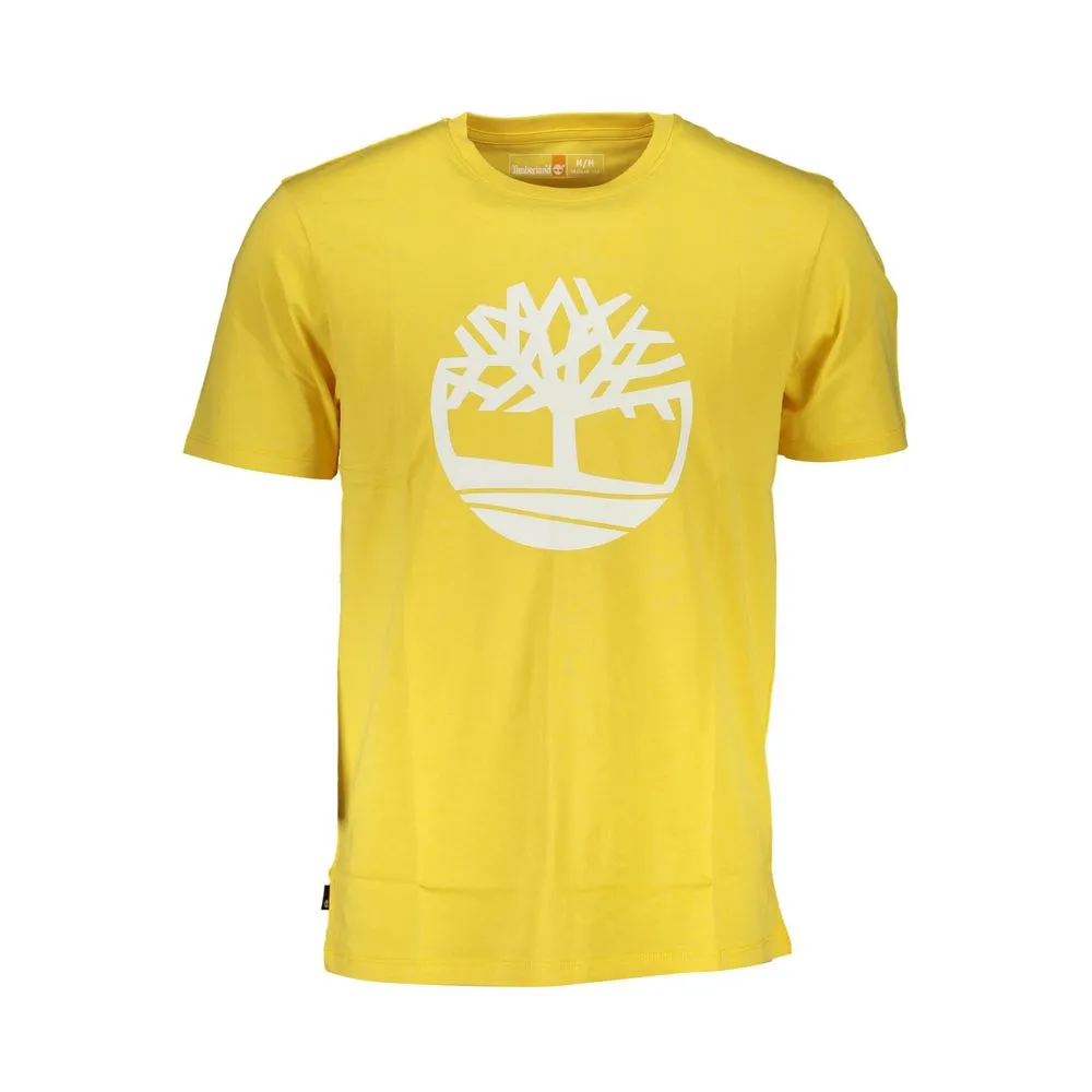 Timberland Men's Yellow Cotton T-Shirt