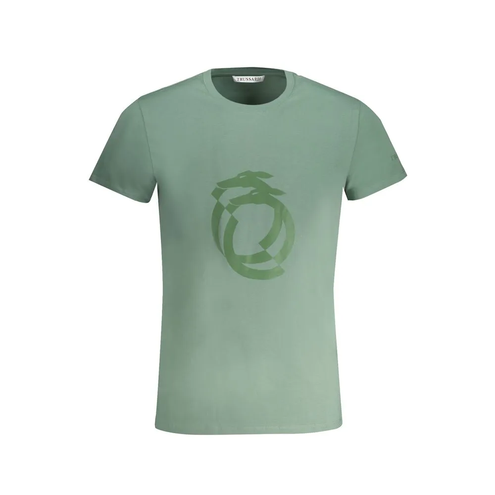 Trussardi Men's Green Cotton T-Shirt