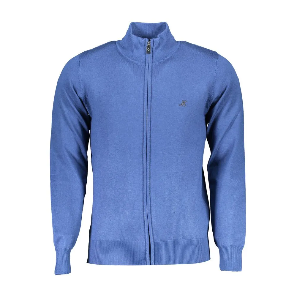 U.S. Grand Polo Men's Blue Nylon Sweater