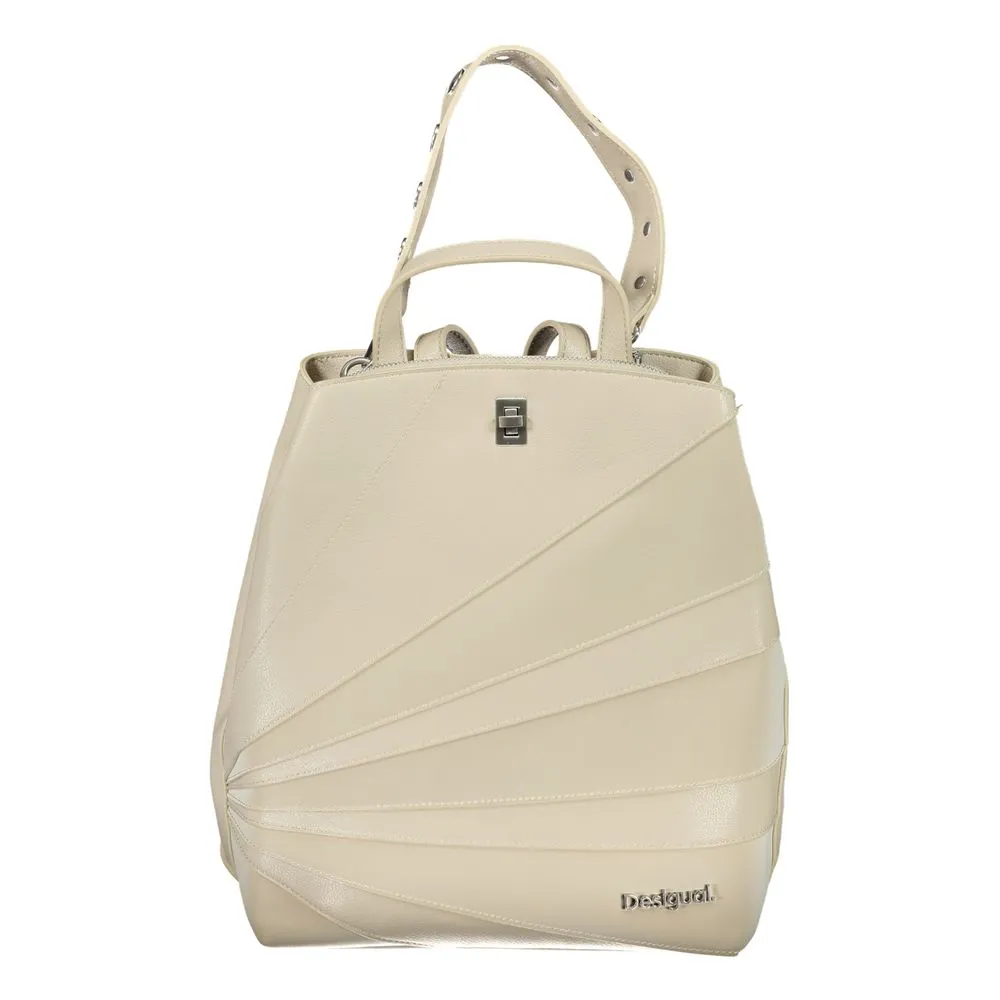 Desigual Women's Beige Polyethylene Backpack