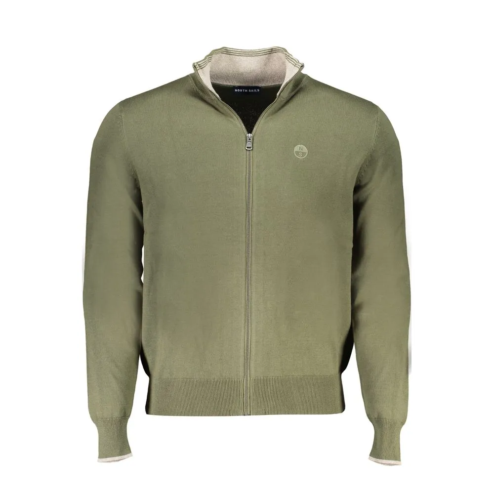 North Sails Men's Green Cotton Sweater