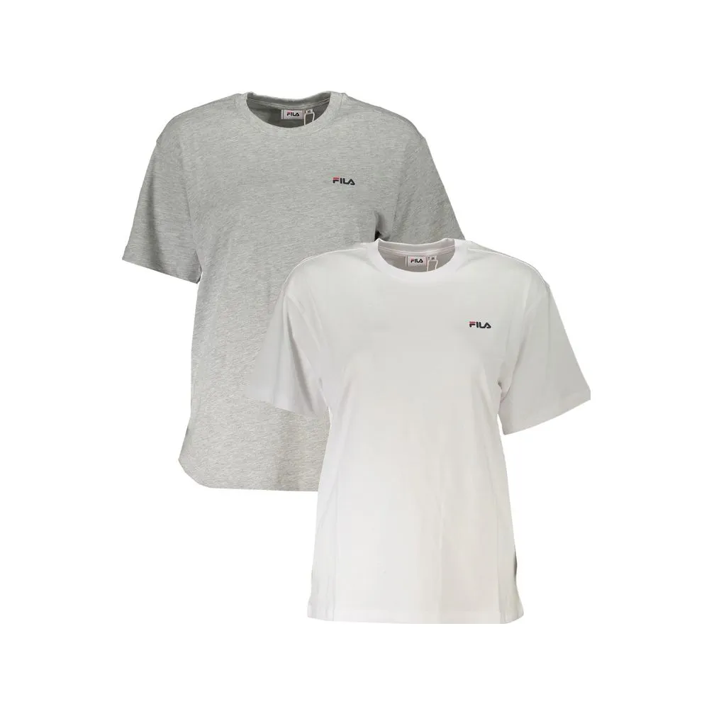 Fila Women's White Cotton Tops & T-Shirt