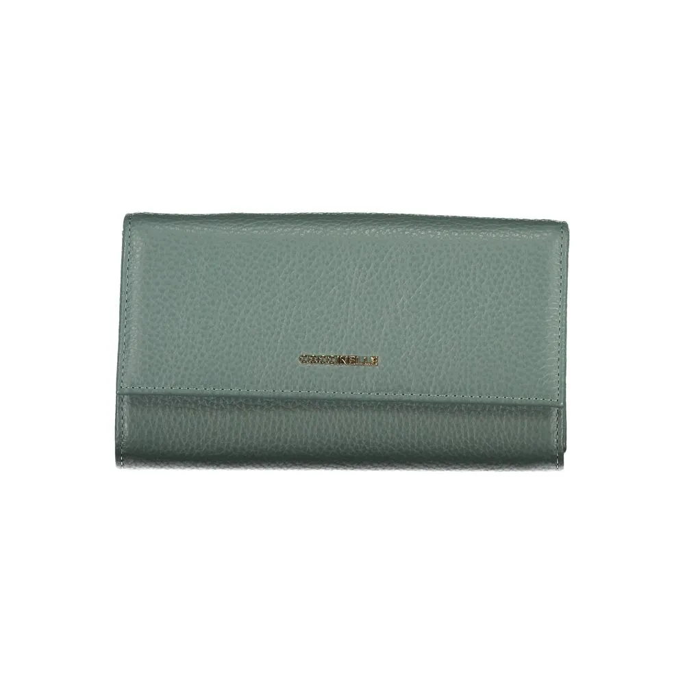 Coccinelle Women's Elegant Green Leather Double Wallet