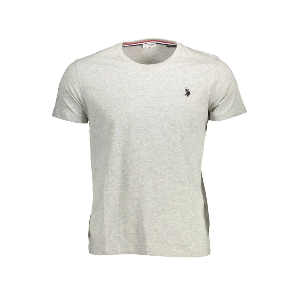 U.S. POLO ASSN. Gray Cotton Men T-Shirt