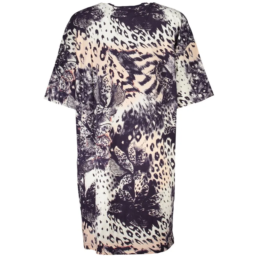 Cavalli Class Women's Pink Cotton Dress