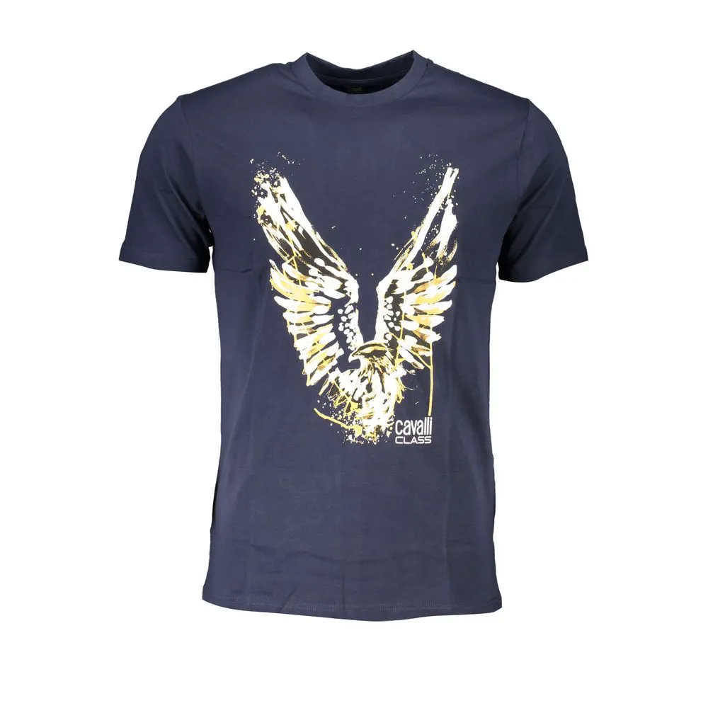 Cavalli Class Men's Blue Cotton T-Shirt