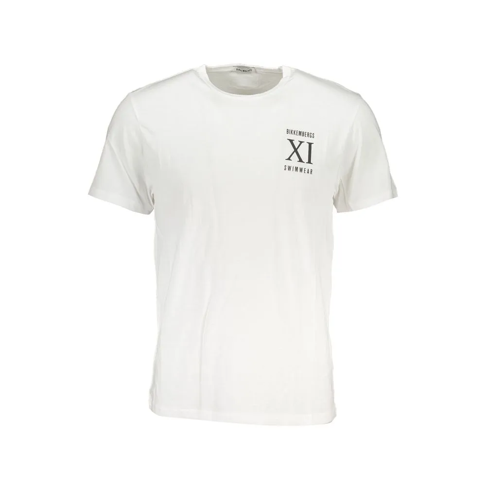 Bikkembergs Men's White Cotton T-Shirt