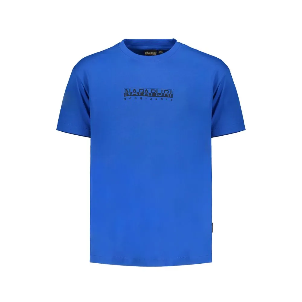 Napapijri Men's Blue Cotton T-Shirt