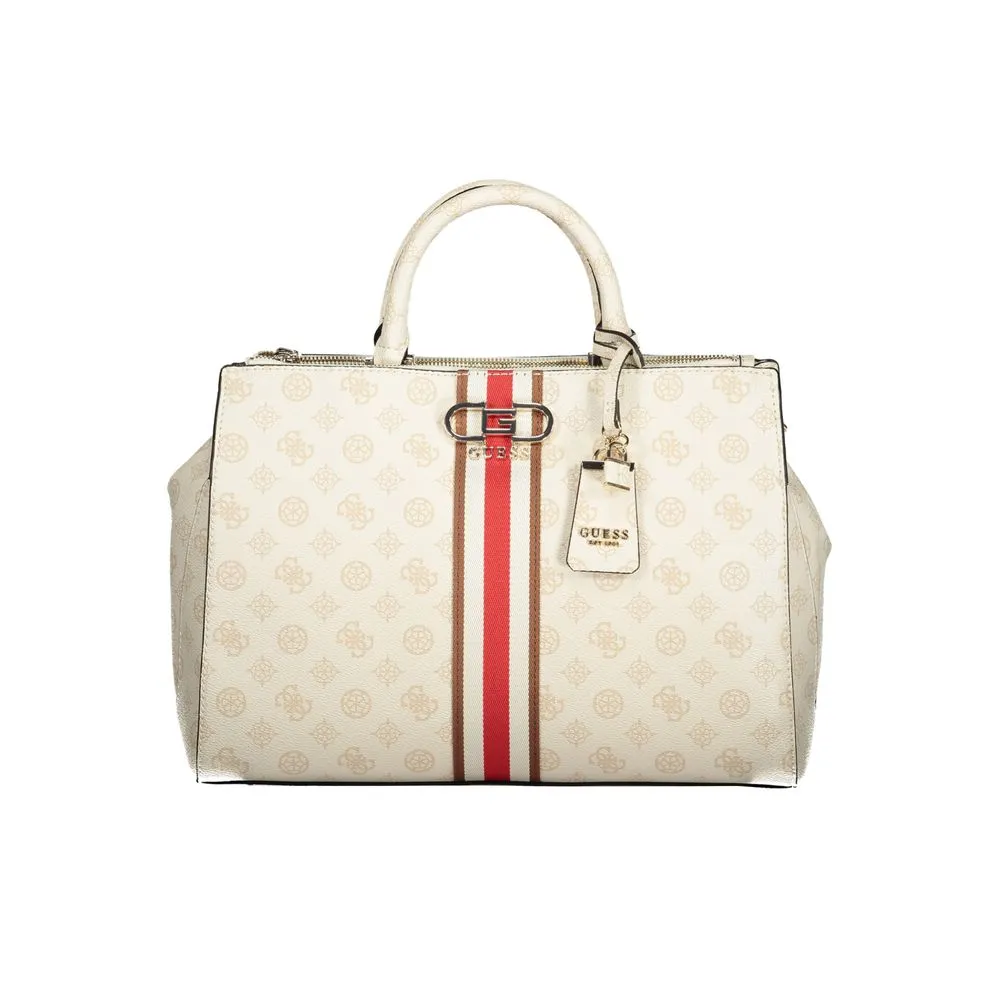 Guess Jeans Women's Beige Polyethylene Handbag