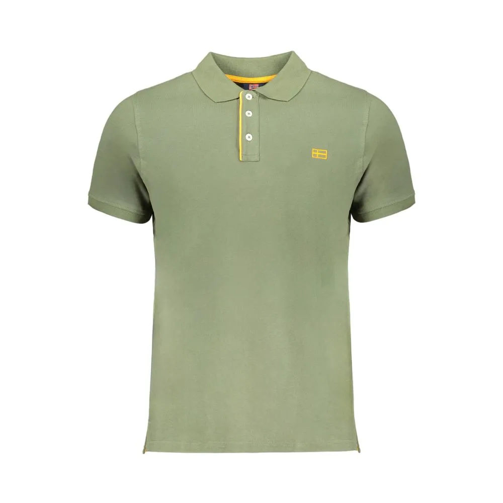 Norway 1963 Men's Green Cotton Polo Shirt