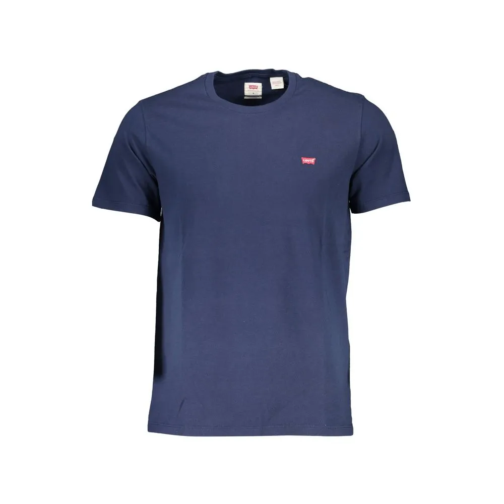 Levi's Blue Cotton Men T-Shirt