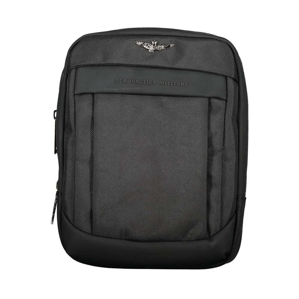 Aeronautica Militare Men's Sleek Black Versatile Shoulder Bag