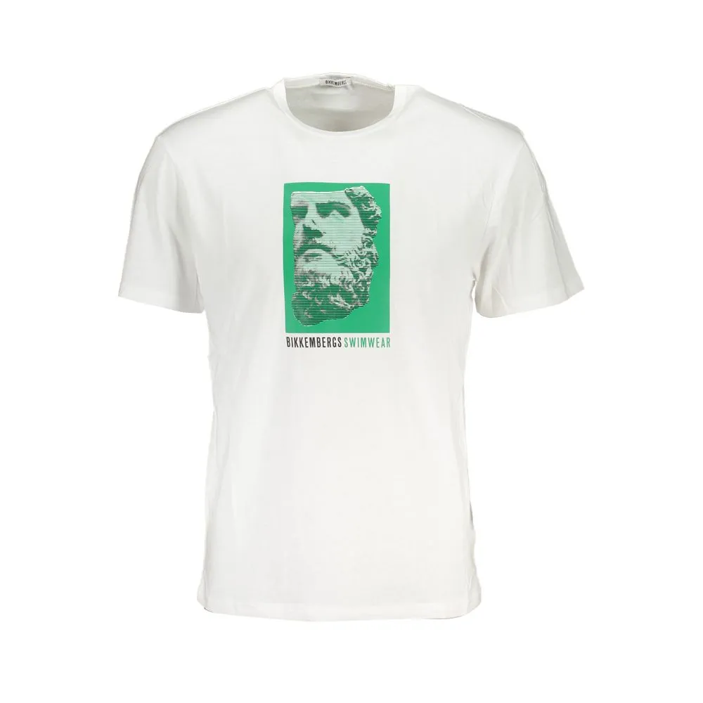 Bikkembergs Men's White Cotton T-Shirt