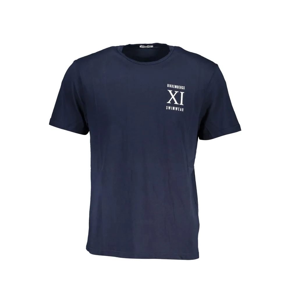 Bikkembergs Men's Blue Cotton T-Shirt