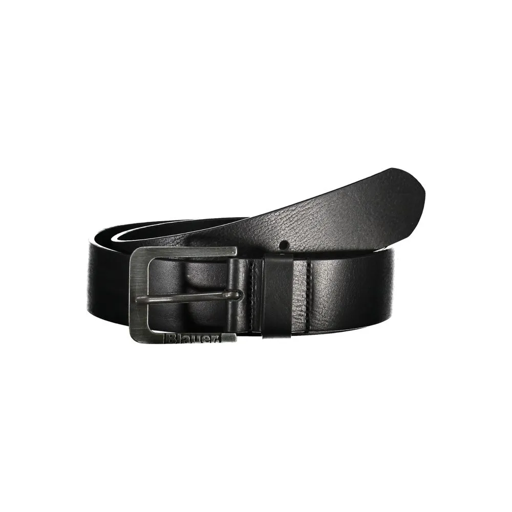 Blauer Men's Elegant Iron Leather Belt with Metal Buckle