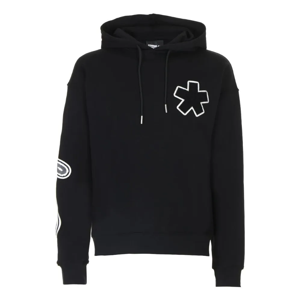 Comme Des Fuckdown Men's Black Cotton Men's Hooded Sweater