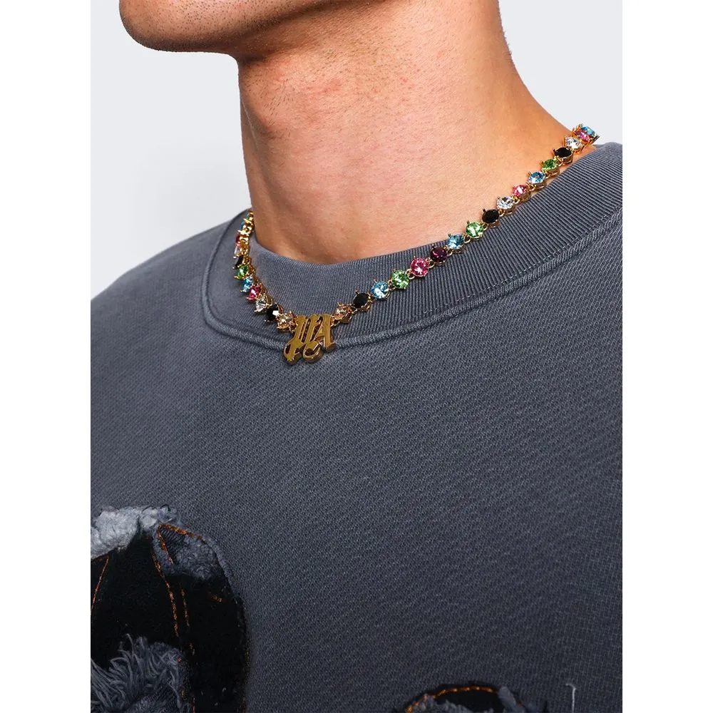Palm Angels Women's Multicolor Strass Necklace