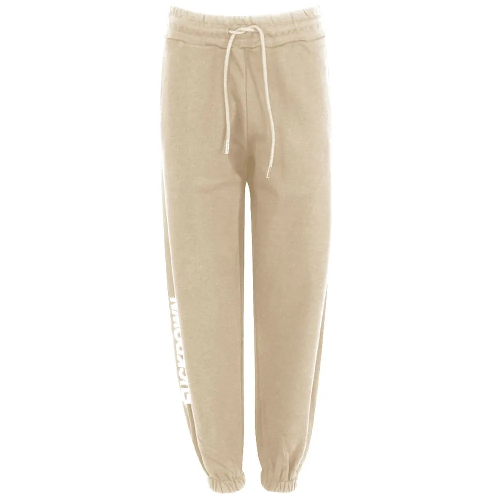 Comme Des Fuckdown Women's Beige Cotton Jeans & Pant