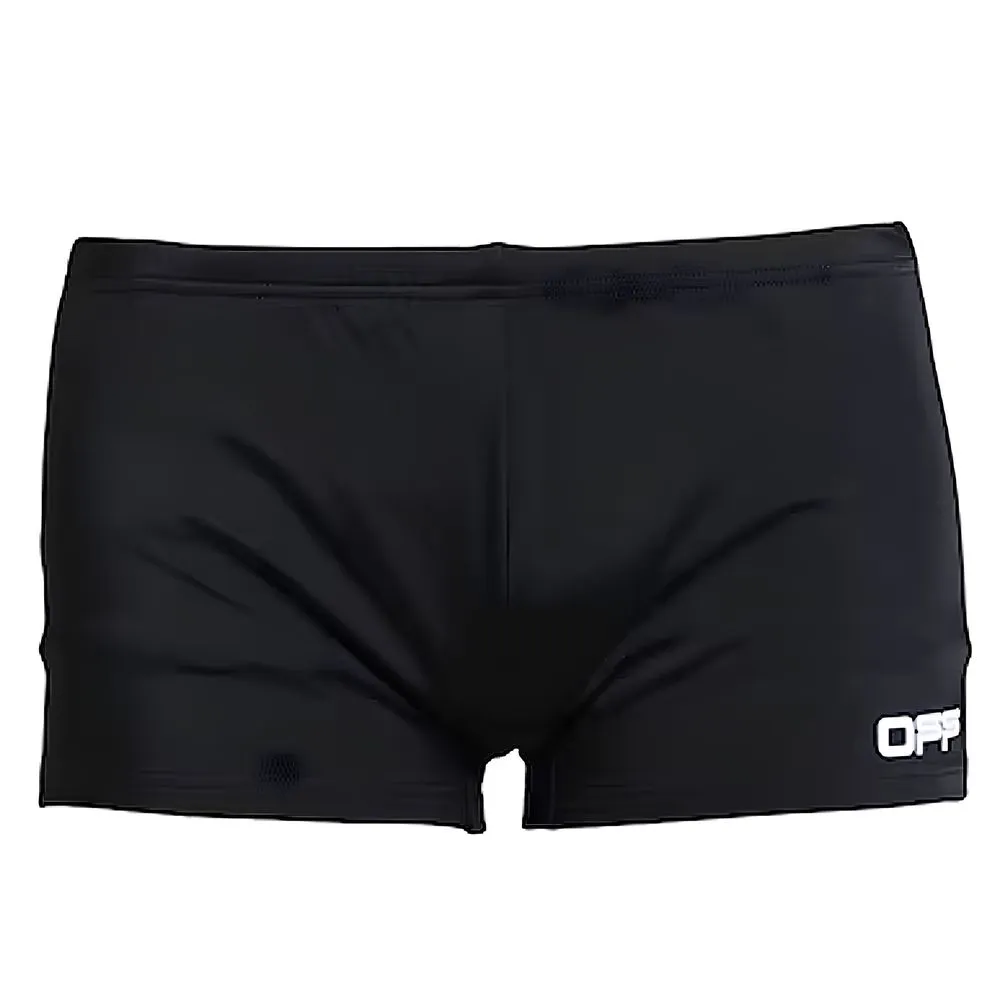 Off-White Men's Black Nylon Men's Swim Trunk