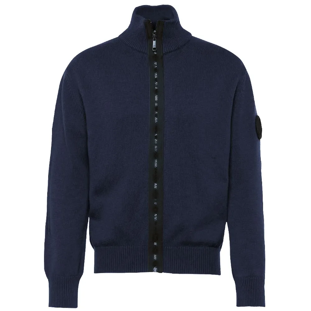 La Martina Men's Blue Cotton Sweater