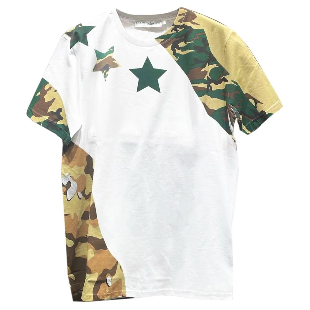 Dolce & Gabbana Men's Multicolor Cotton T-Shirt