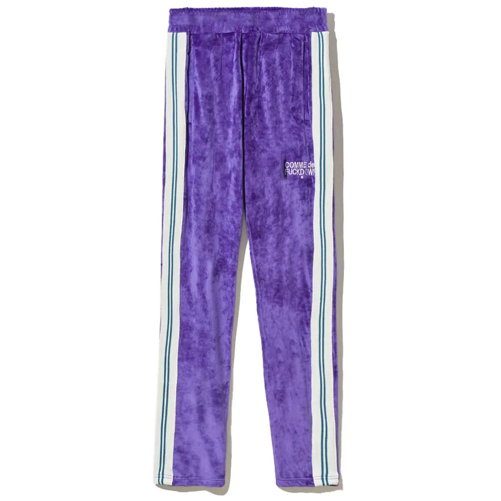 Comme Des Fuckdown Women's Purple Polyester Jeans & Pant