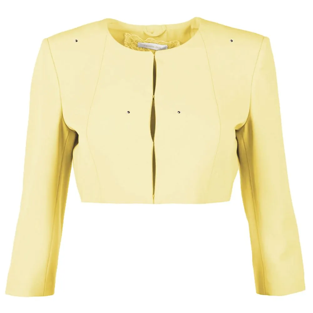 Patrizia Pepe Women's Yellow Polyester Women's Blazer