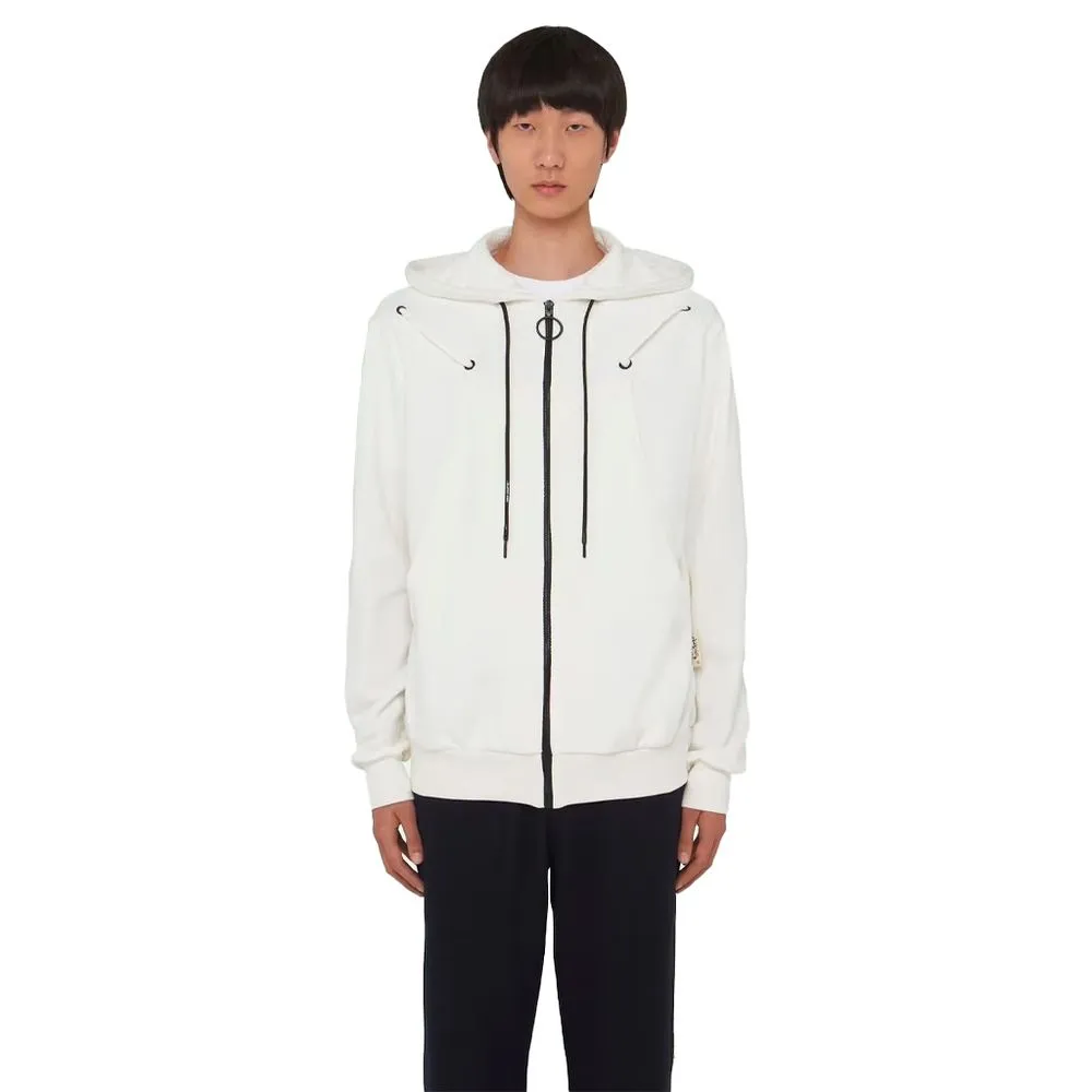 Off-White Men's Elevated Casual Sweatshirt - Timeless White
