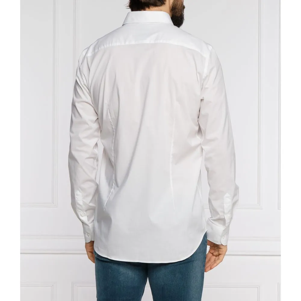 Aeronautica Militare Men's White Cotton Men's Shirt
