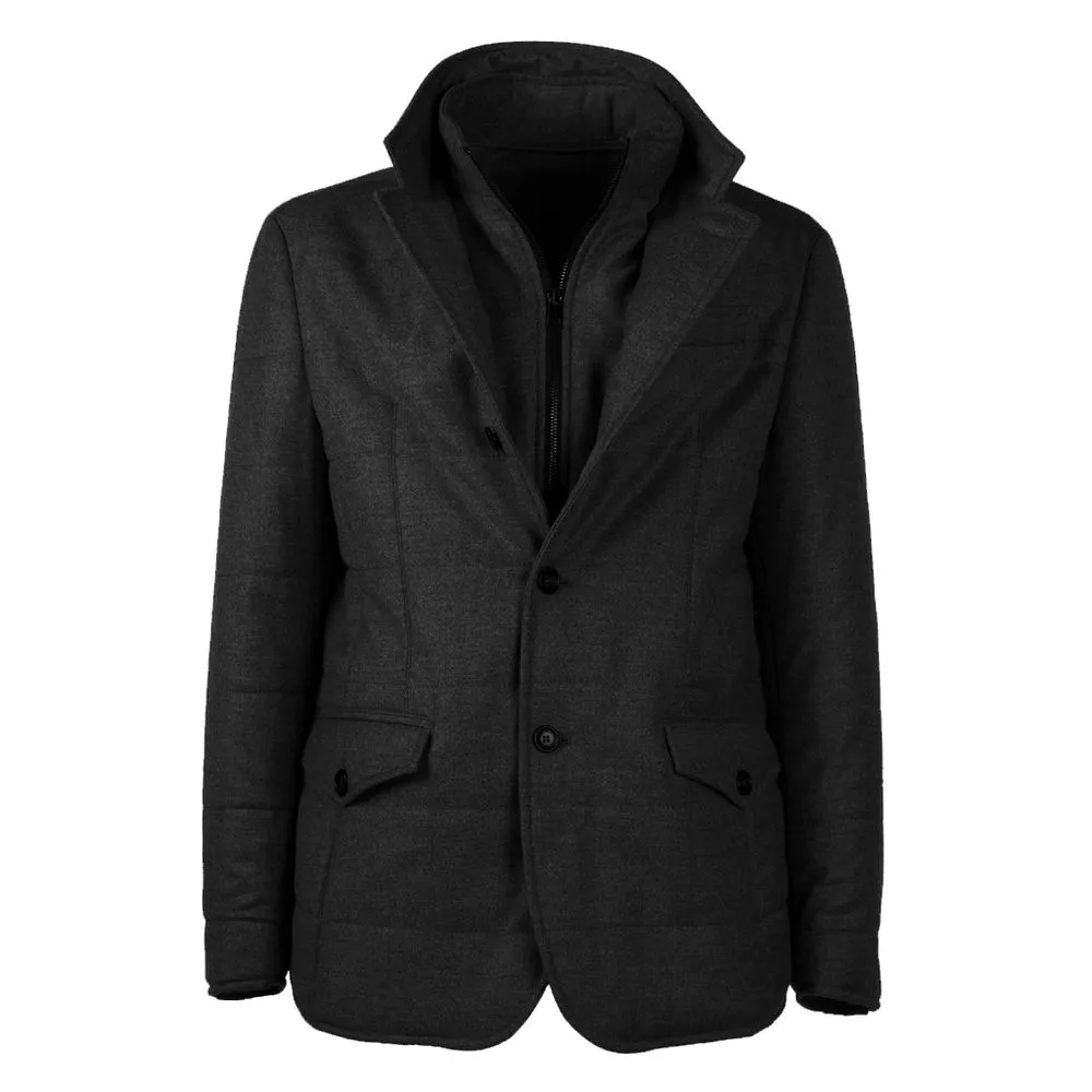 Made in Italy Men's Elegant Wool-Cashmere Men's Coat
