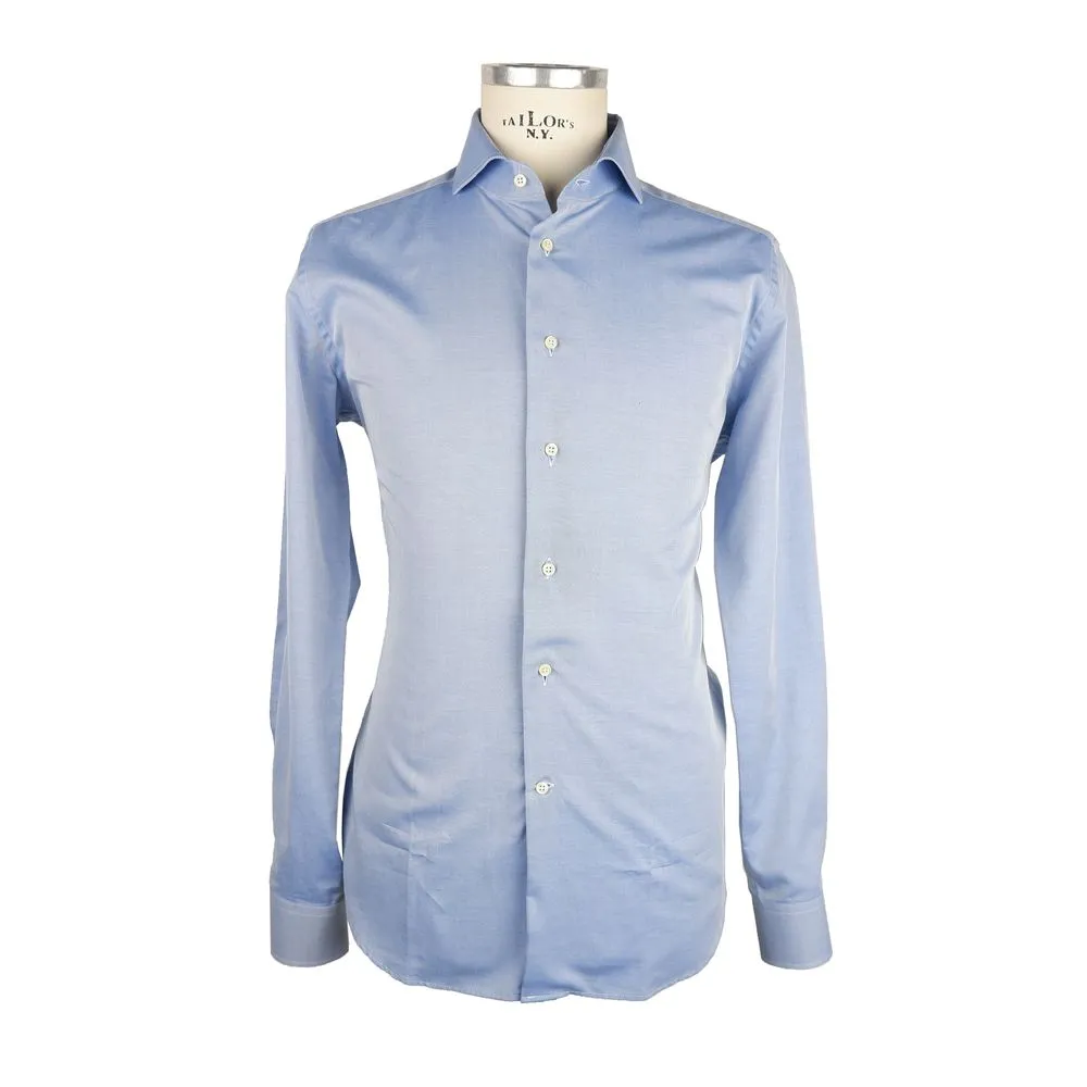 Made in Italy Men's Elegant Light Blue Milano Shirt