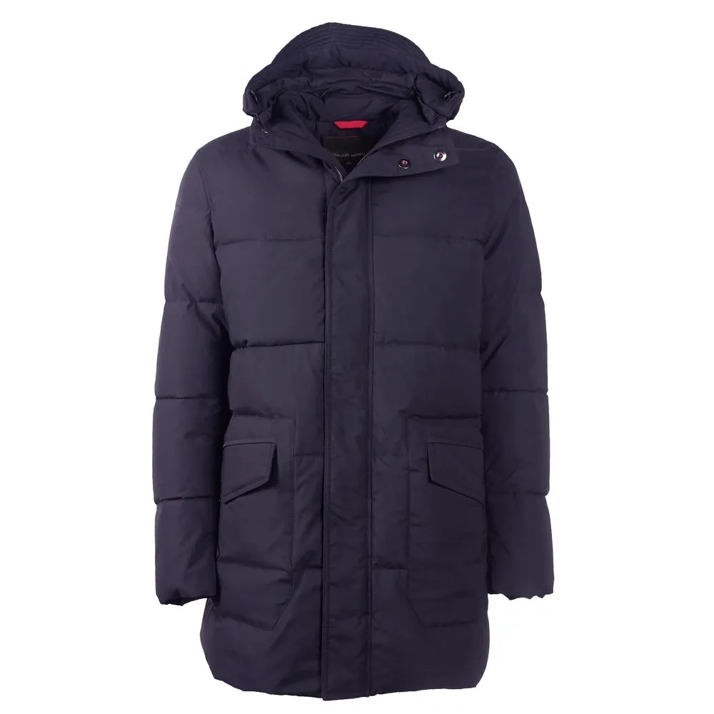 Emilio Romanelli Men's Blue Polyester Men's Jacket