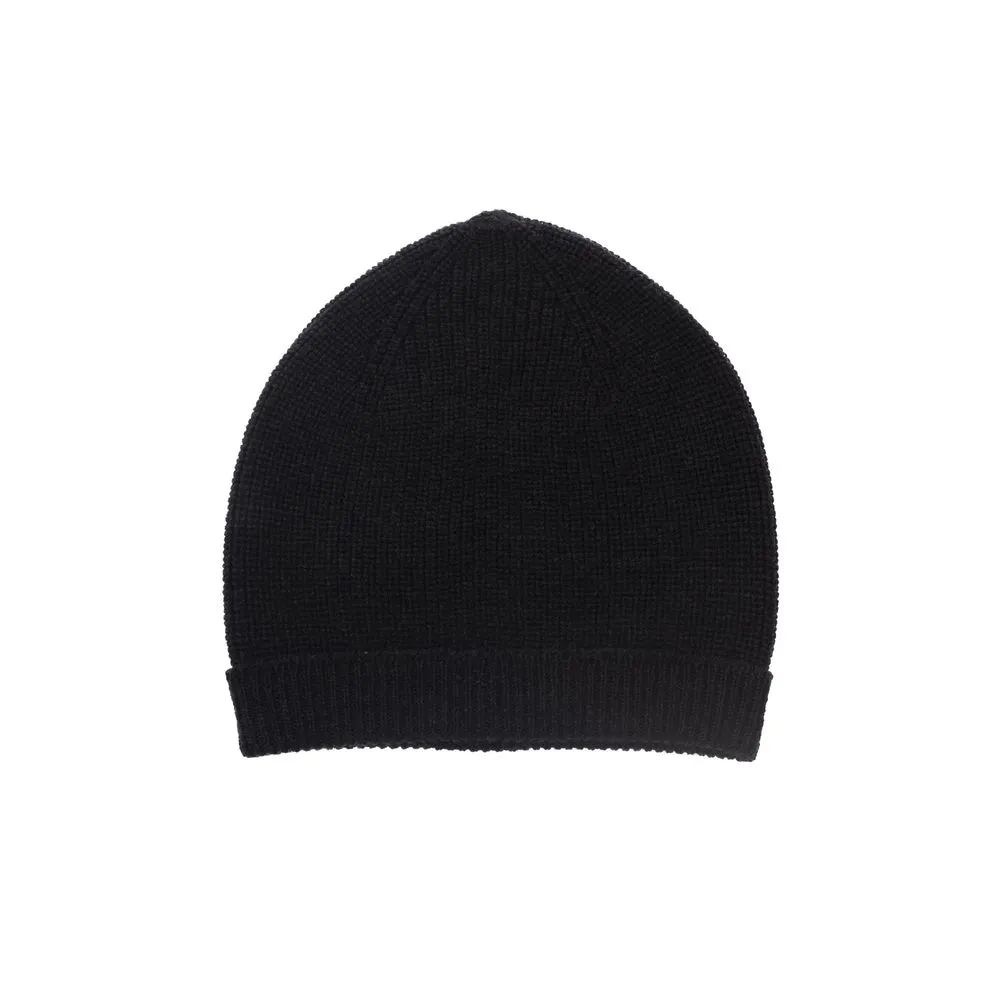 Alpha Studio Men's Black Merino Wool Men's Hat