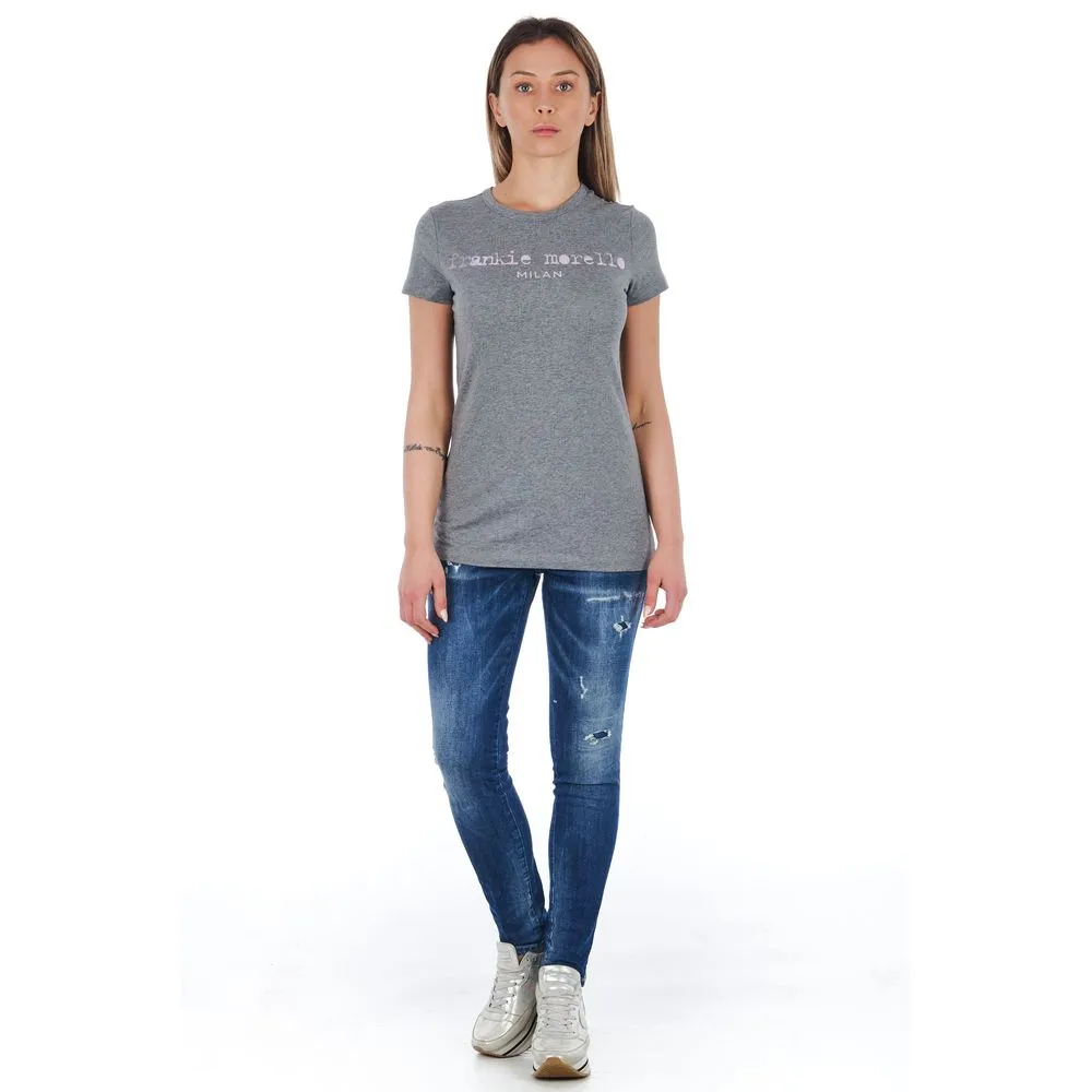 Frankie Morello Women's Blue Cotton Women's Skinny Jean