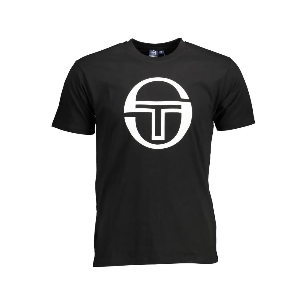 Sergio Tacchini Men's Black Cotton T-Shirt