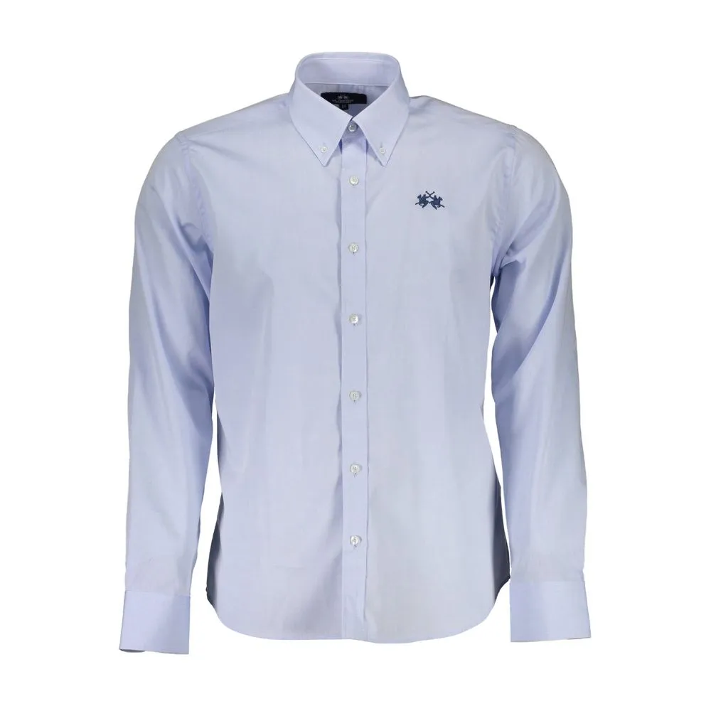 La Martina "Light Blue Cotton Men Shirt"
