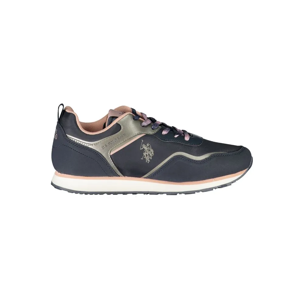 U.S. POLO ASSN. Women's Blue Polyester Sneaker