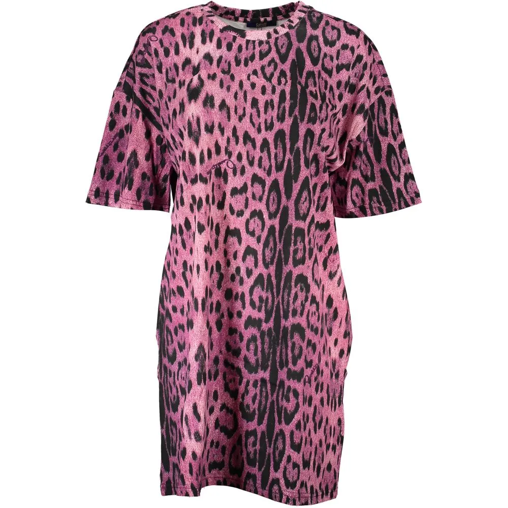 Cavalli Class Women's Pink Cotton Dress