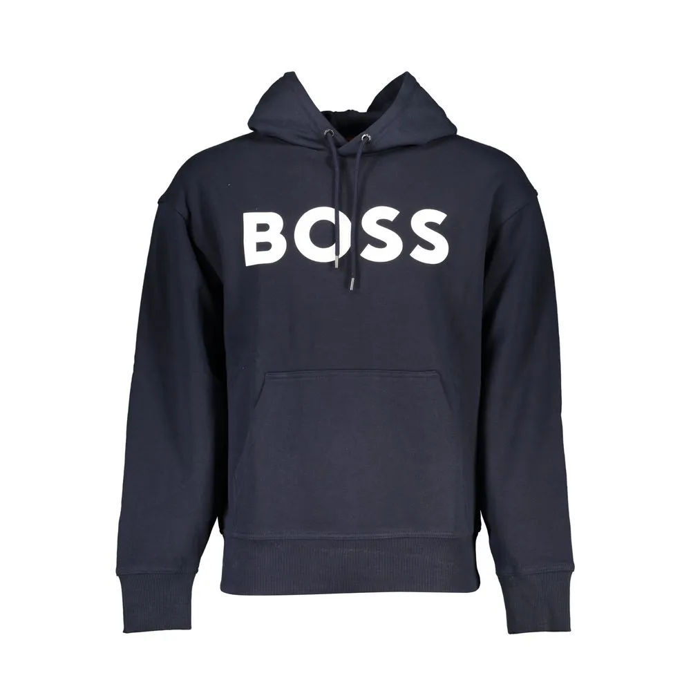 Hugo Boss Men's Blue Cotton Sweater